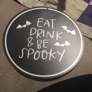 Halloween door sign